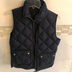 Women’s JCrew blue puffer vest